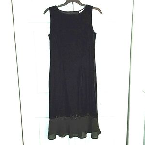 Black Velvet Jessica Howard Dress - Size 6 - EUC